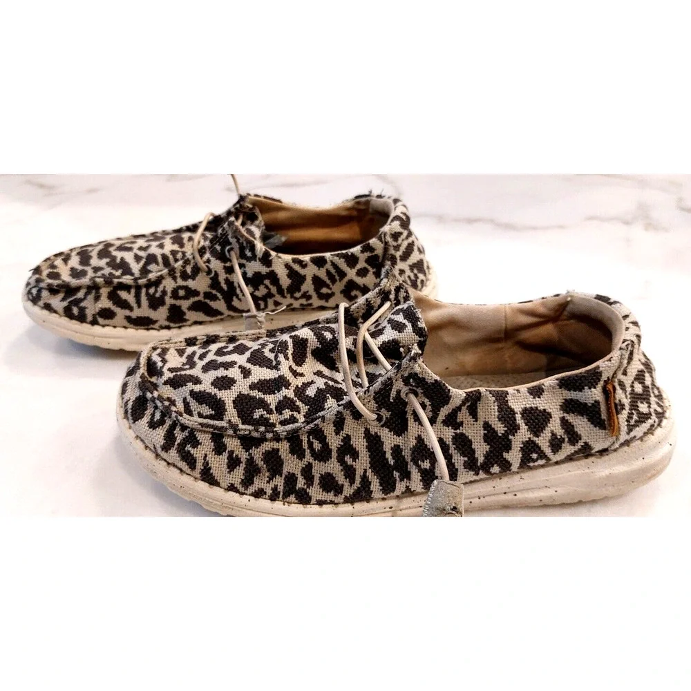 Hey Dude Women's Wendy Woven Cheetah Gray‎ Leopard Size 9 - Picture 4 of 13